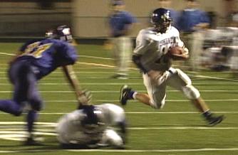 Baer heads for the goal line