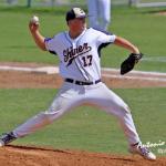 Ky Sandelovic delivers a pitch.