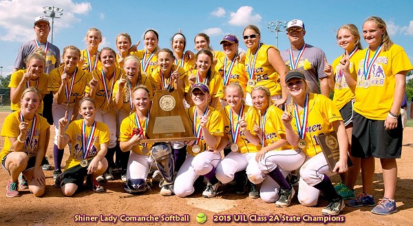 Shiner Lady Comanches - 2015 Class 2A State Softball Champions